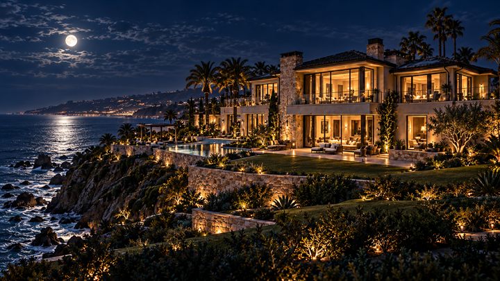 The Blackwell estate at night